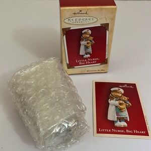Hallmark Keepsake Ornament Little Nurse Big Heart Christmas 2004‎ Handcrafted